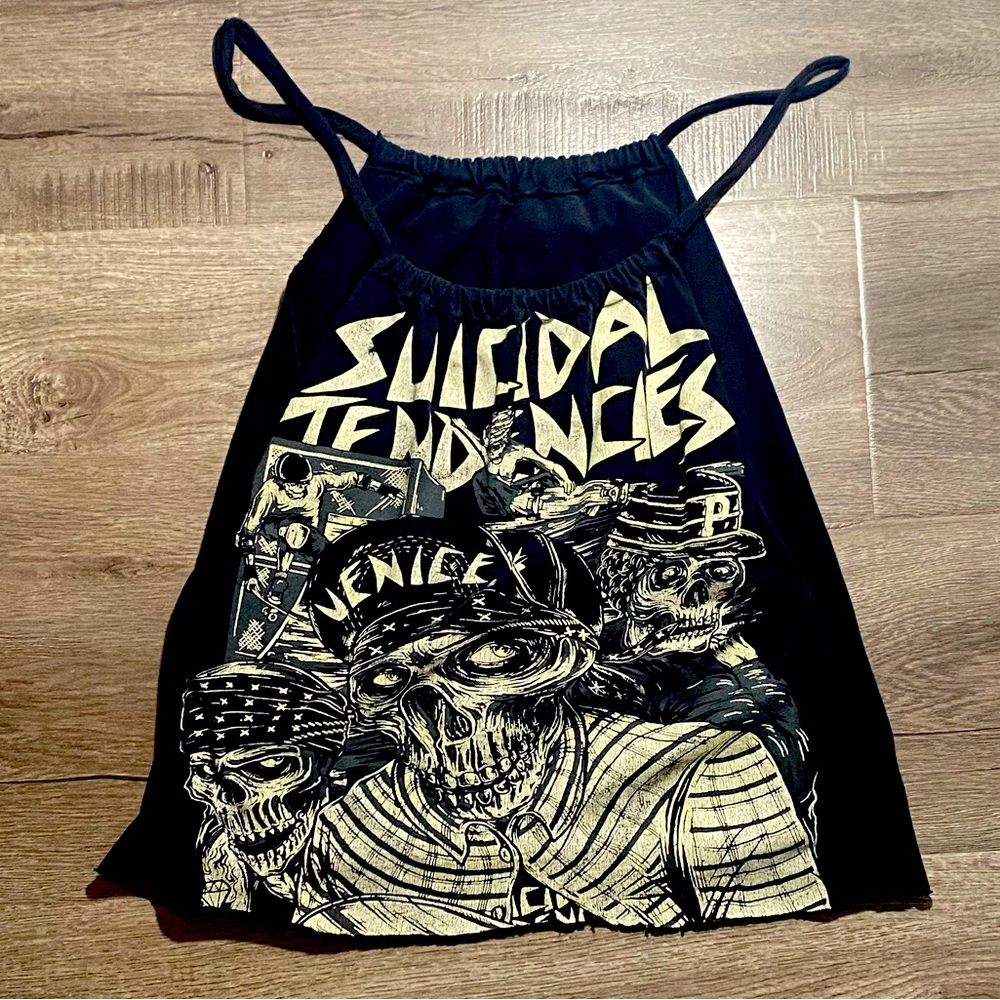 Crop halter style Suicidal Tendencies shirt